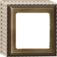 артикул FD01501PB название Коробка с рамкой 1-ая (одинарная), цвет Светлая бронза, Roma Surface
